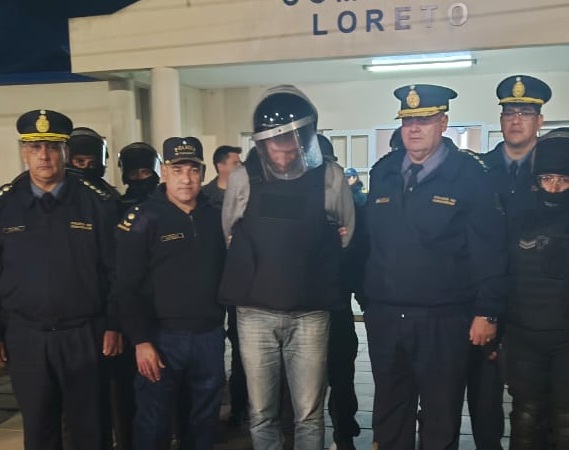 La Policía de Corrientes detuvo a Kiczka y lo entregó a la fuerza policial de Misiones