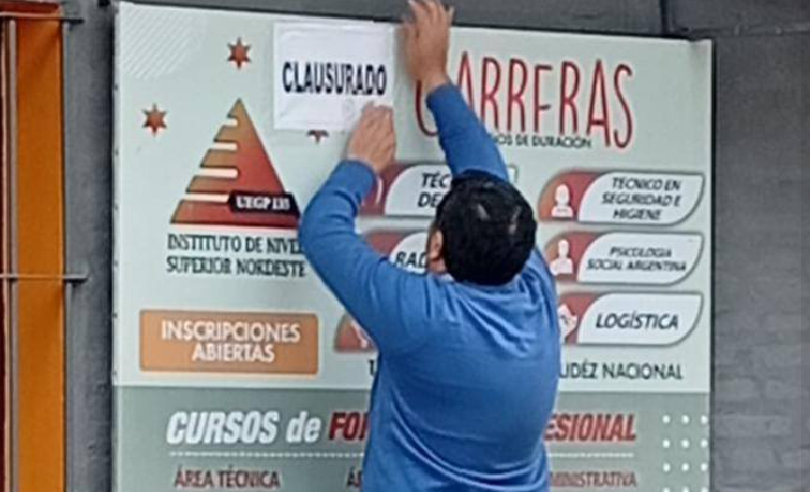 GOYA: CLAUSURARON EL INSTITUTO DE NIVEL SUPERIOR NORDESTE