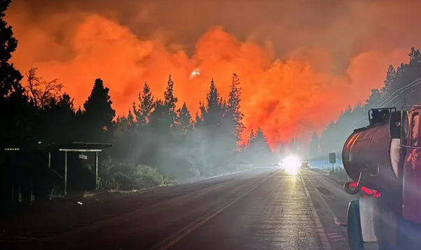 Incendios fuera de control también en Bariloche: las llamas avanzan y ya casi alcanzan viviendas