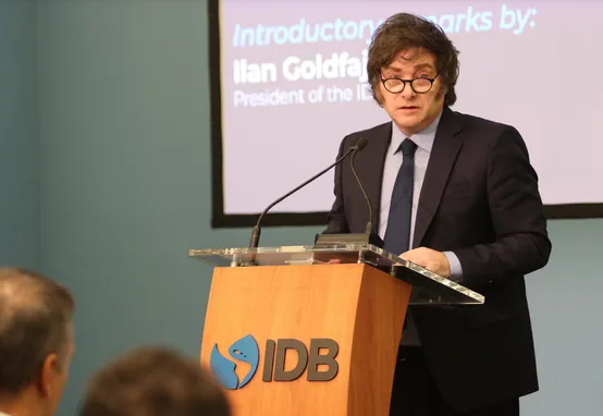 Javier Milei en el BID: "Argentina está llena de cabezas de termo"