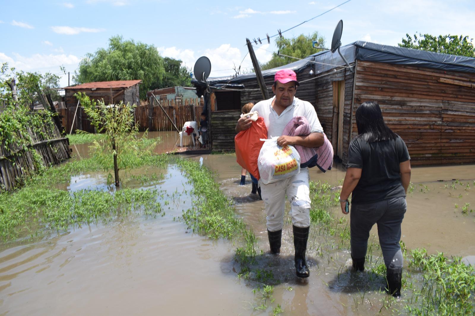 250 milímetros en 48 horas: MUNICIPALIDAD DE GOYA DESPLIEGA ACCIONES DE ASISTENCIA