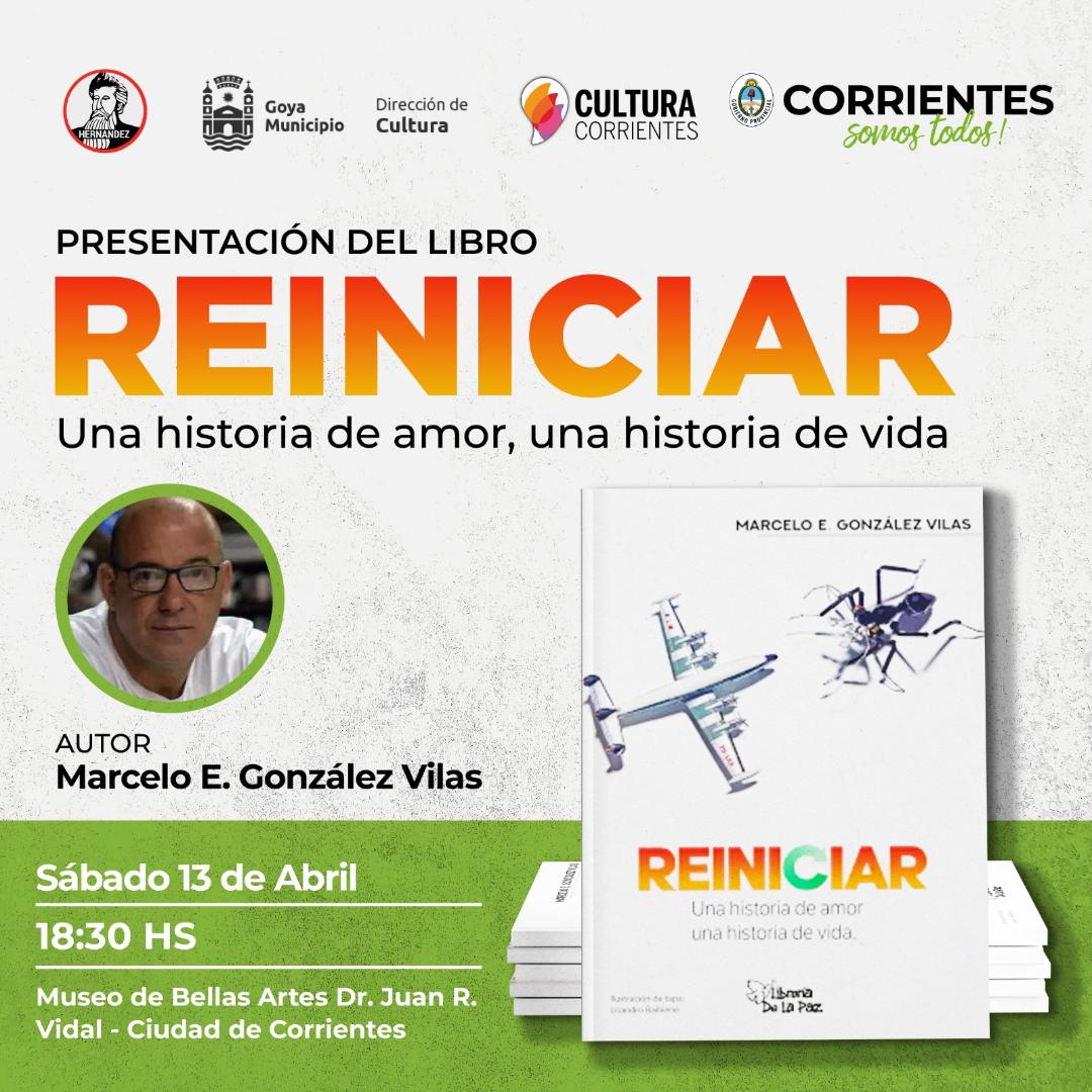 Historia del chico  de las zapatillas: MARCELO GONZALEZ VILAS LANZA SU NUEVO LIBRO “REINICIAR”