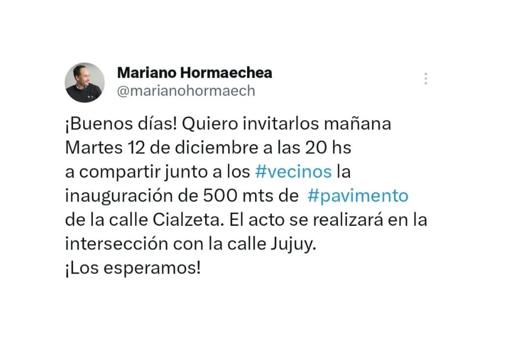 INAUGURACIÓN DE 500 METROS DE PAVIMENTO EN CALLE CIALZETA 