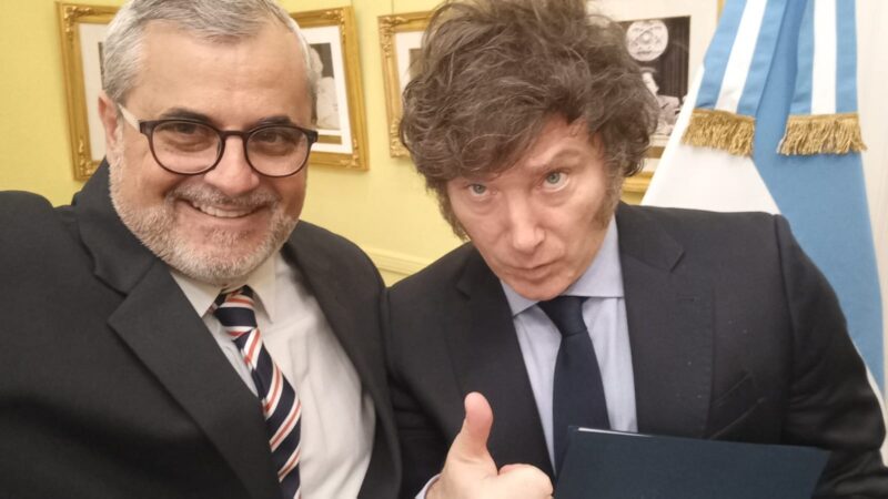  Federico Tournier se reunió con Javier Milei para respaldar el veto a la reforma jubilatoria