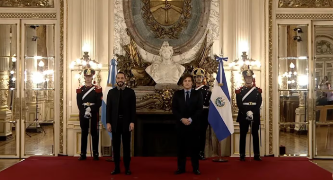 Milei recibió a Bukele en la Casa Rosada: “Vamos a lograr cosas muy buenas”