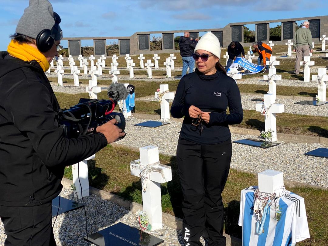 MIRIAM  FLEITAS TESTIMONIO SU VIAJE A MALVINAS CON EX COMBATIENTES Y ELOGIÓ AL GOBERNADOR VALDÉS