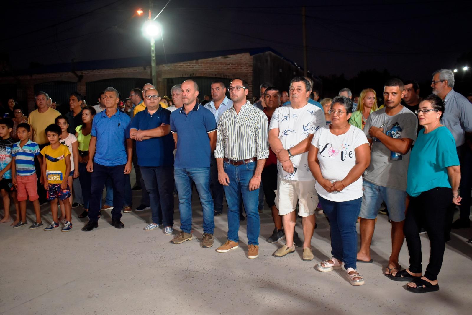 PROGRAMA “MITA Y MITA”: Nuevas cuadras inauguradas por medio del programa de confianza mutua, en el Barrio Arco Iris