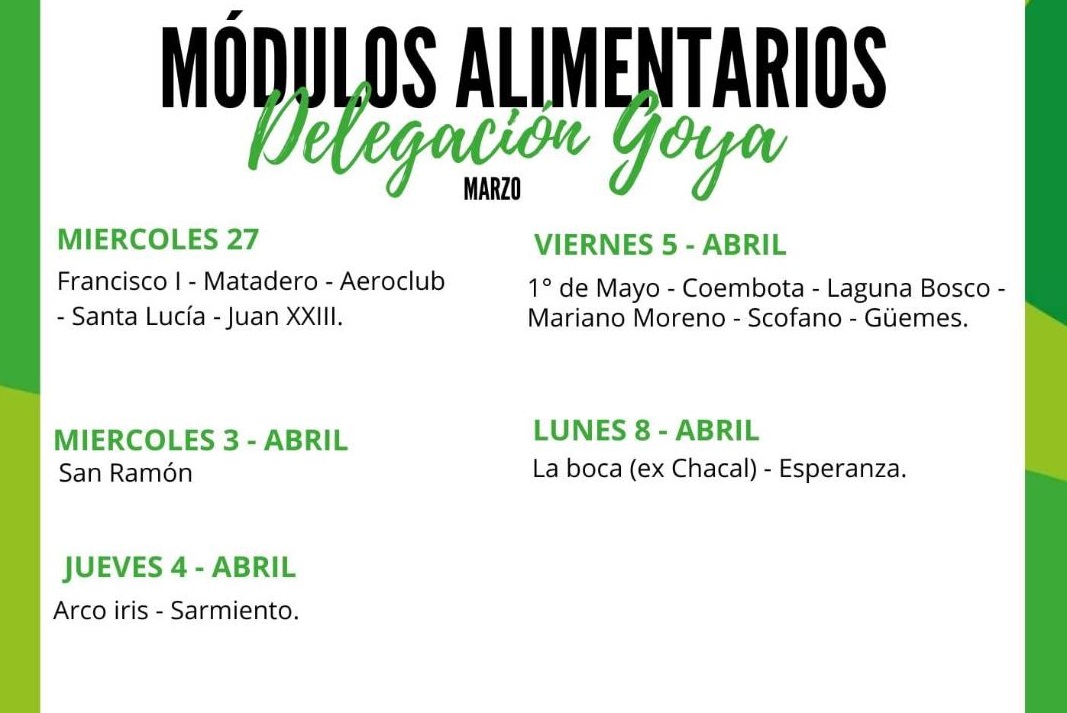 DESARROLLO SOCIAL: Continúa la Entrega de Módulos Alimentarios.