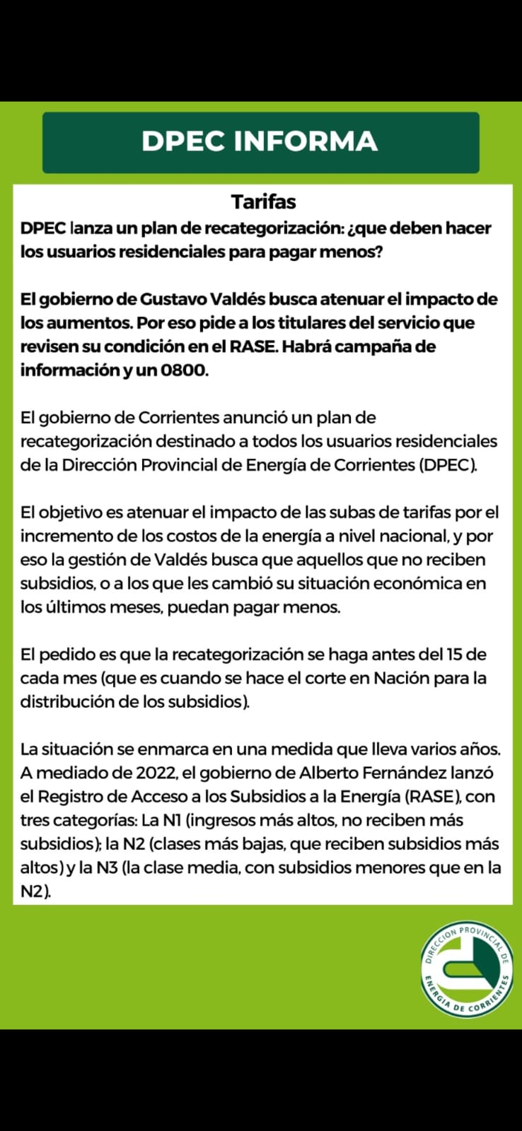 MUNICIPALIDAD COLABORA CON DPEC PARA QUE LA GENTE PAGUE MENOS POR LA LUZ