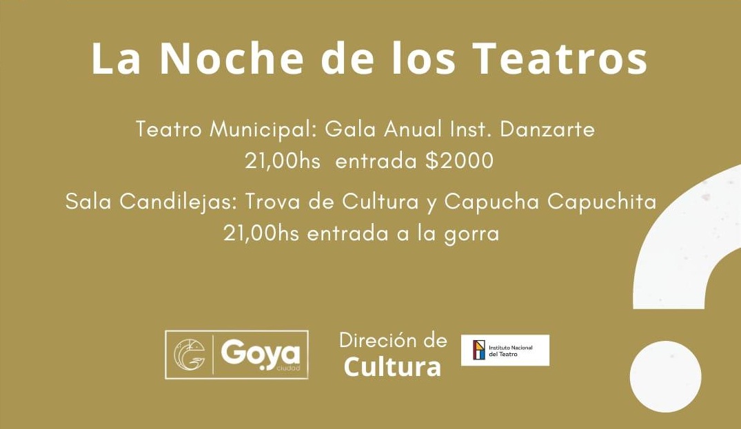 LA “NOCHE DE LOS TEATROS” LLEGA AL TEATRO MUNICIPAL Y CANDILEJAS CON UN VARIADO PROGRAMA DE EVENTOS