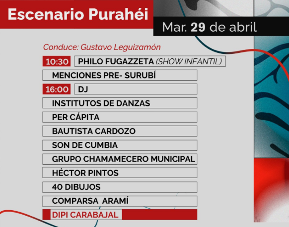 ESCENARIO PURAHEI: YA ARRANCÓ EL ESPECTÁCULO EN COSTA SURUBÍ
