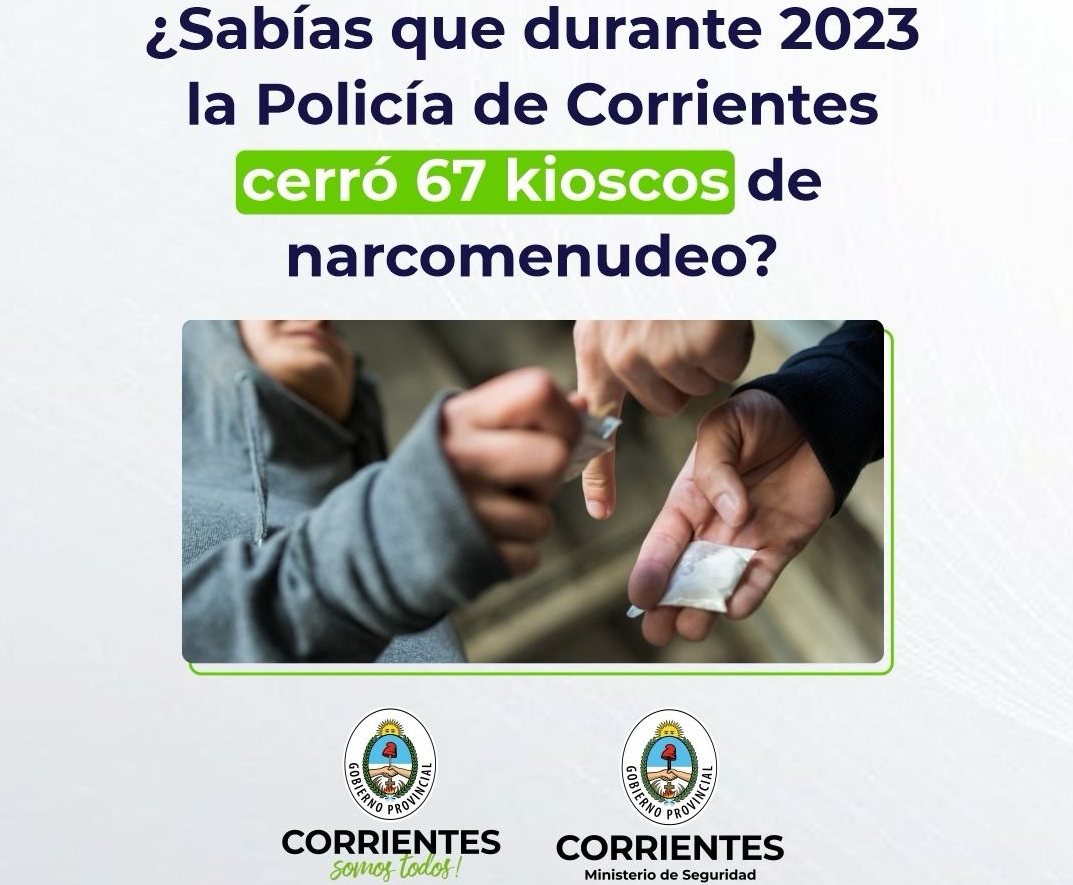 Combate al narcomenudeo: dieron a conocer cifras de Corrientes