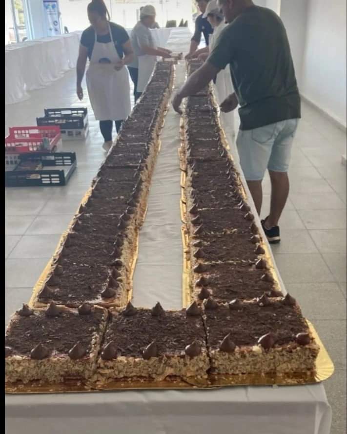  INICIATIVA SOLIDARIA DE PANADERÍA GALARZA: NUEVAMENTE, PREPARARA UNA TORTA MILHOJAS GIGANTE