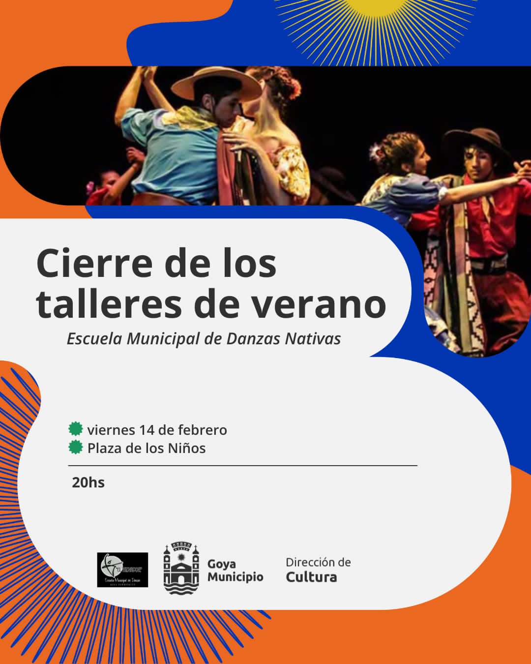 CIERRE DE LOS TALLERES DE VERANO DE LA ESCUELA MUNICIPAL DE DANZAS NATIVAS EN LA ESTACIÓN DE LOS NIÑOS