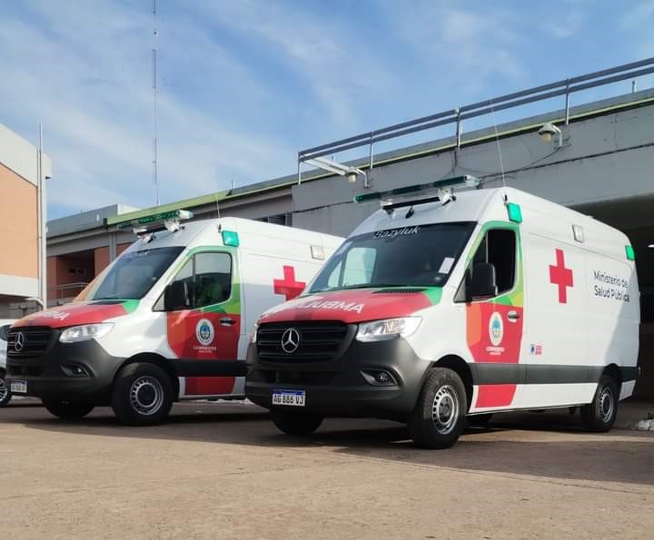 SALUD PÚBLICA DE GOYA RECIBIÓ DOS AMBULANCIAS DE ALTA COMPLEJIDAD DEL GOBIERNO PROVINCIAL