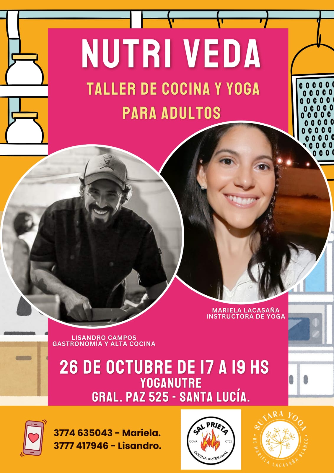 NUTRIVEDA: TALLER DE YOGA Y COCINA   