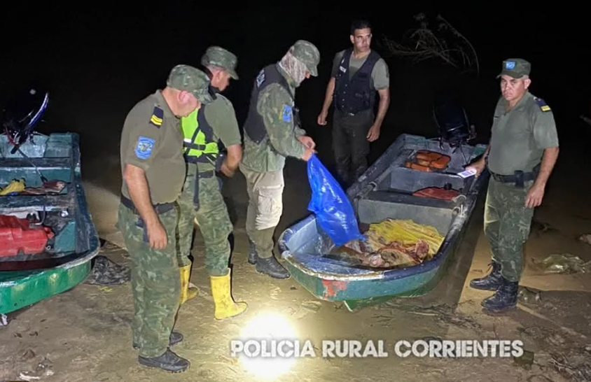 BELLA VISTA: CUATREROS SORPRENDIDOS SOBRE LA COSTA DEL PARANÁ