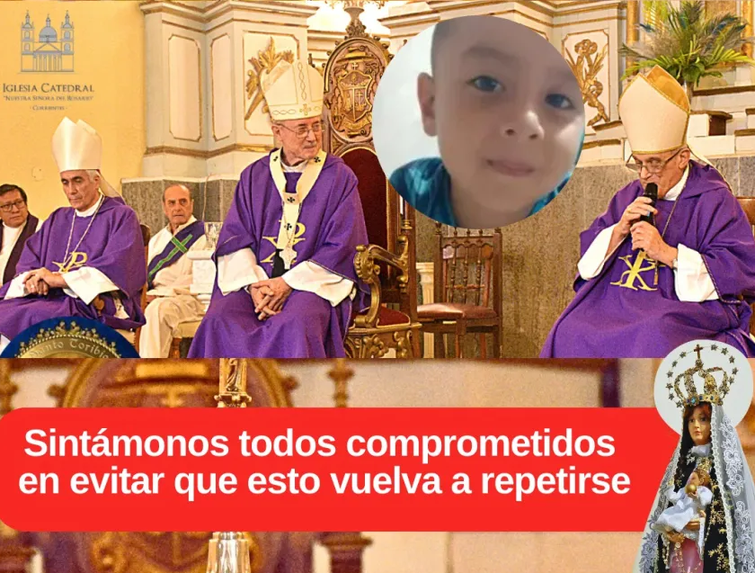 Arzobispado de Corrientes pide elevar una oración a Dios por el pequeño Loan