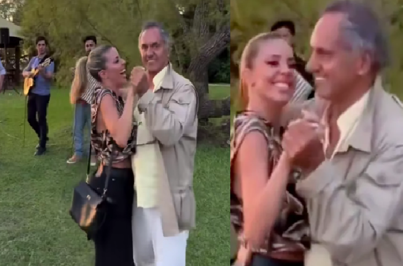 Esteros del Iberá: Daniel Scioli y Virginia Gallardo bailaron juntos chamamé