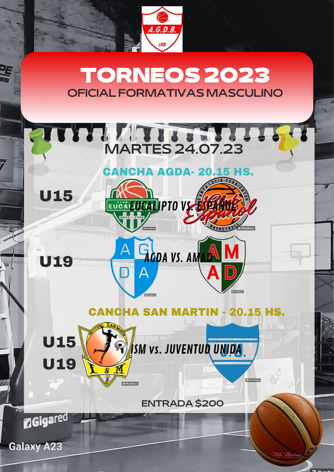 PARTIDOS BASQUET