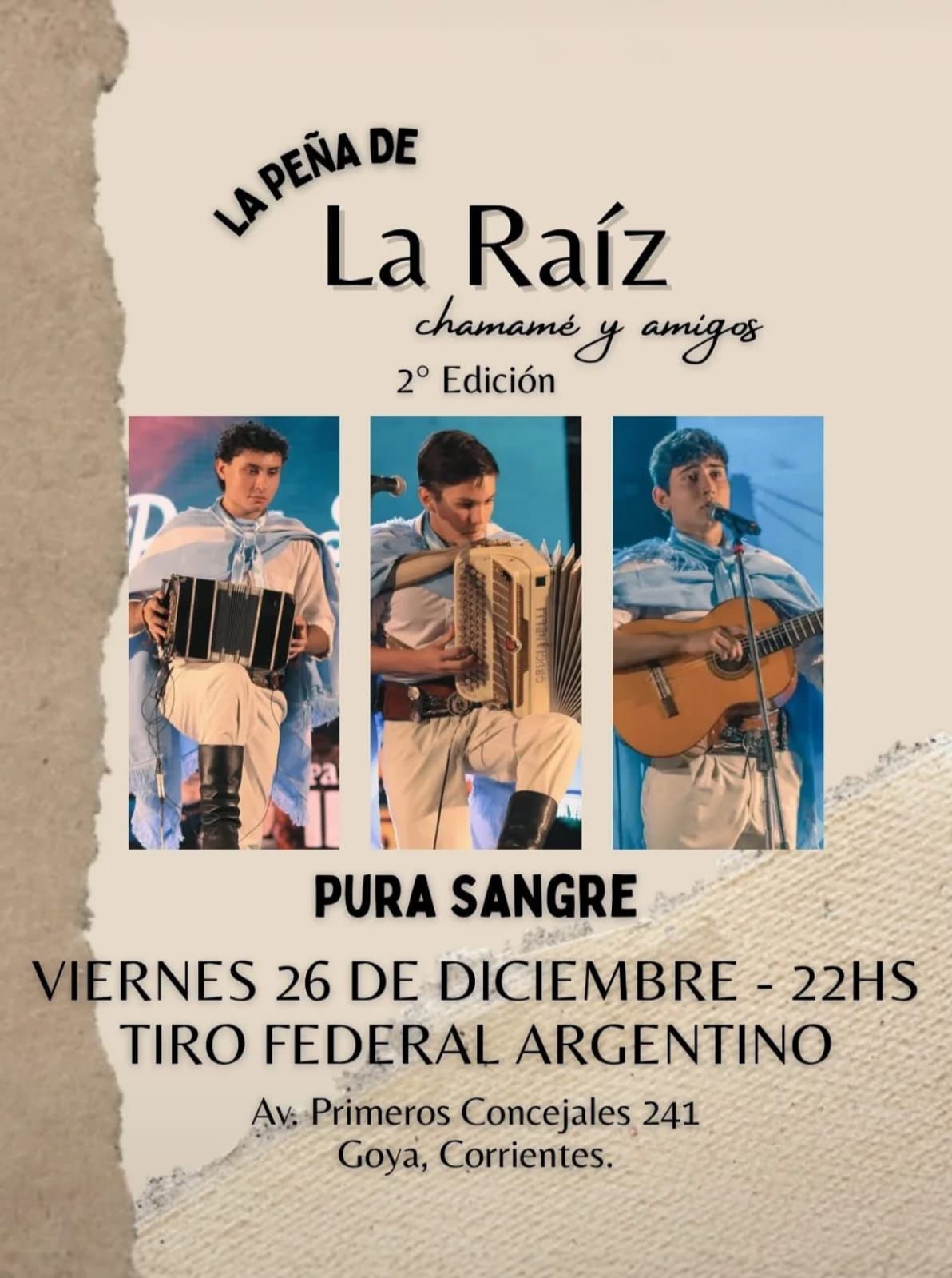 2ª EDICIÓN DE LA PEÑA DE LA “RAIZ CHAMAMECERA”