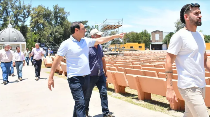 Valdés supervisó las obras de remodelación integral del Anfiteatro Cocomarola