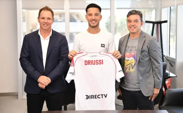 River presentó a Sebastián Driussi: "Volvió a casa"
