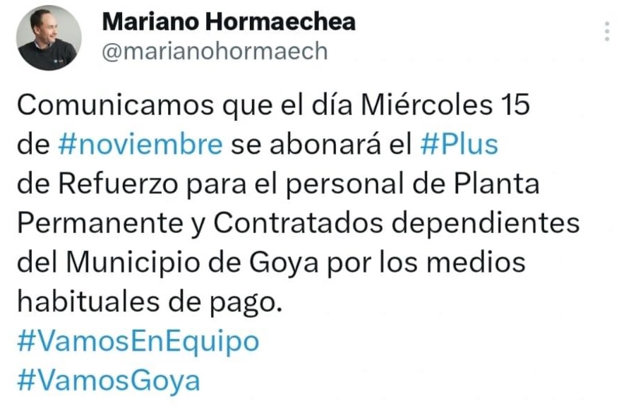 MUNICIPALIDAD PAGARÁ PLUS SALARIAL