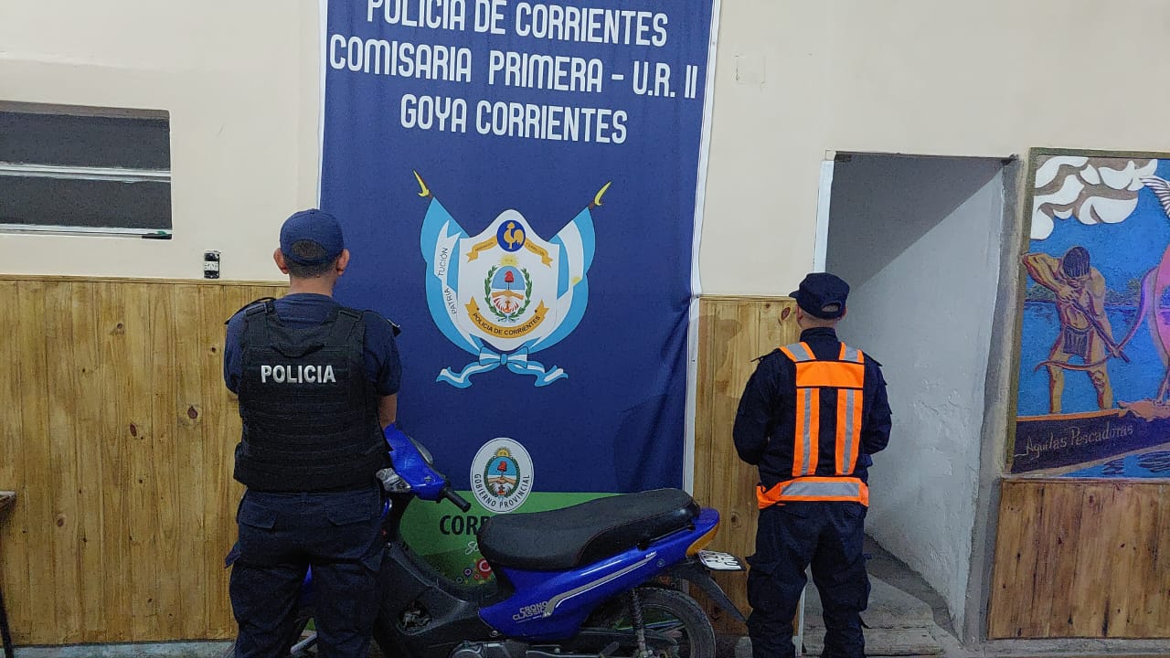 POLICÍA RECUPERÓ UNA MOTO SUSTRAÍDA
