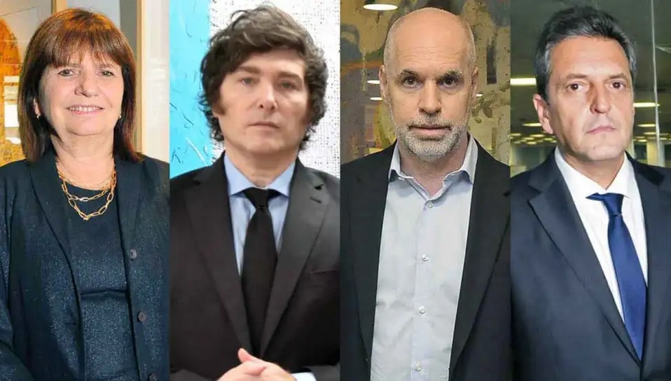Las "sorpresas" que dejó una encuesta sobre posibles resultados entre Massa, Rodríguez Larreta, Bullrich y Milei