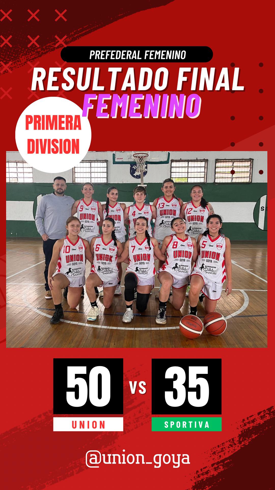 PRE FEDERAL DE BÁSQUET FEMENINO DE PRIMERA DIVISIÓN: Las Rojas ganaron en Esquina