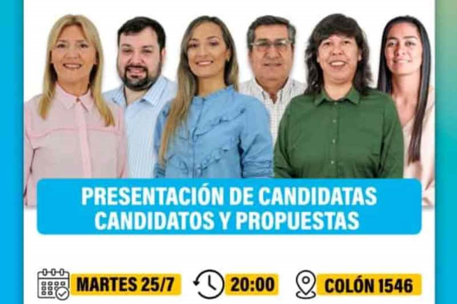 Presentación de candidatos de Unión por la Patria en Goya rumbo a las PASO 2023
