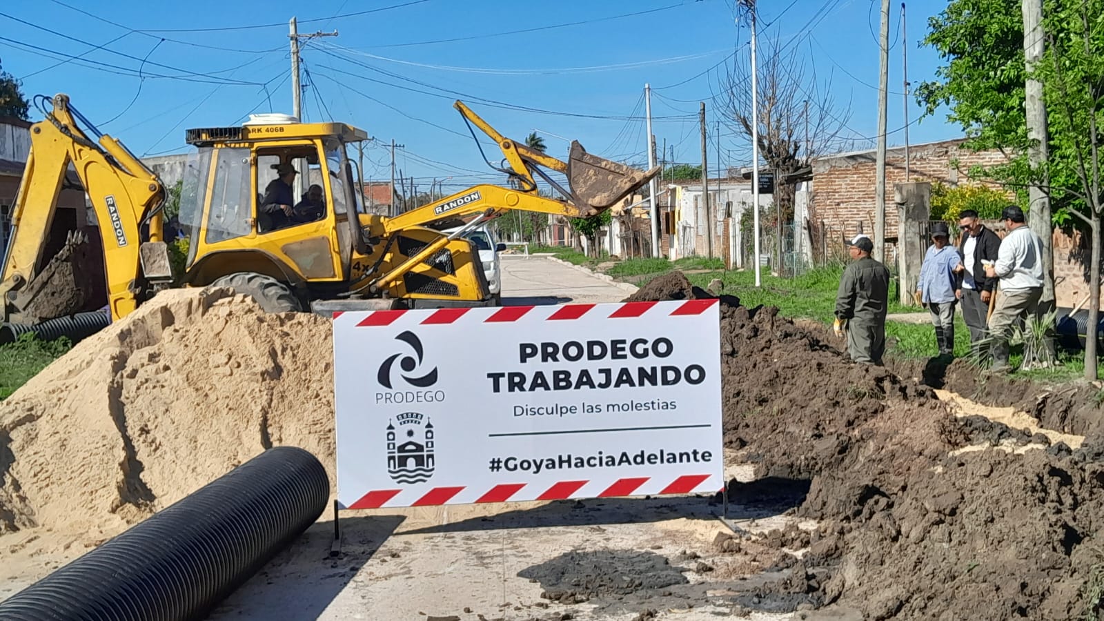 PRODEGO AVANZA CON OBRAS DE DESAGÜES PLUVIALES EN CALLE SAN LUIS
