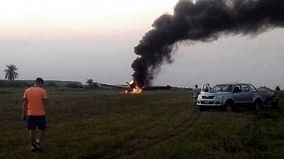 Dramático: qué pasó con el avión que se incendió en Ituzaingó