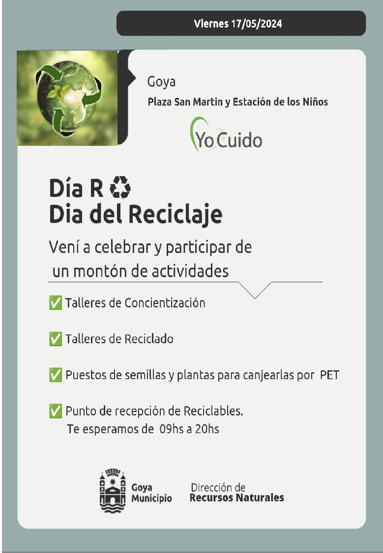 "Día R". Día del Reciclaje
