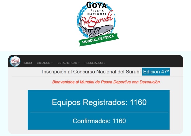 47 FNS | Nuevo récord de 1160 equipos confirmados para el Mundial de Pesca