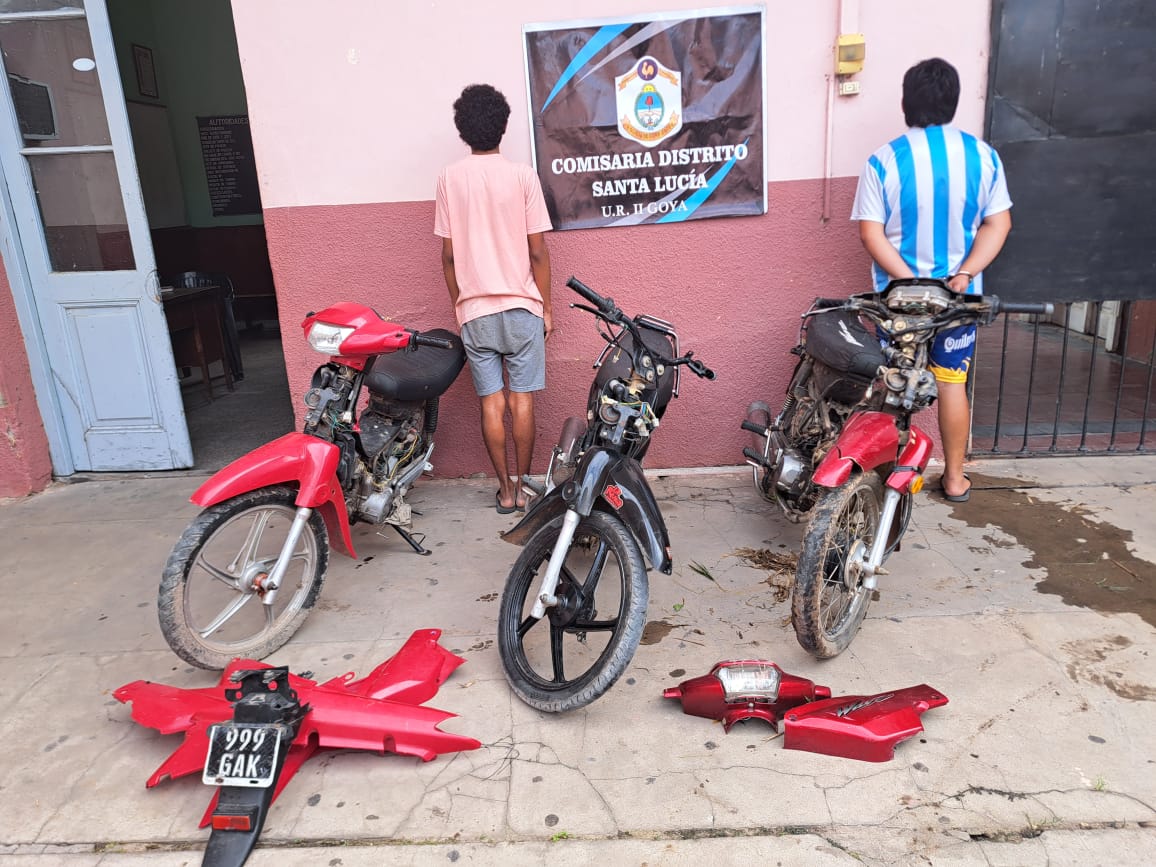 SANTA LUCÍA: LA POLICÍA RECUPERÓ TRES MOTOS EN UN SOLO OPERATIVO