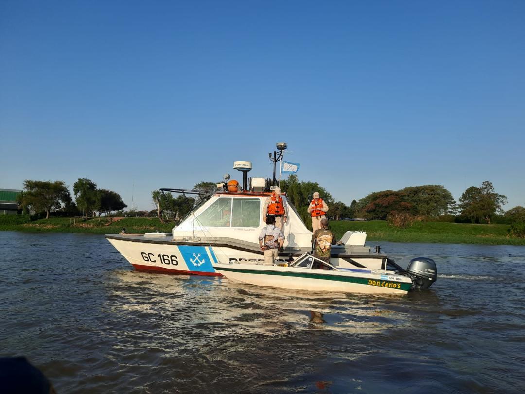 Creciente del rio  JEFE DE PREFECTURA DIJO QUE GOYA ENTRA EN ESTADO DE ALERTA