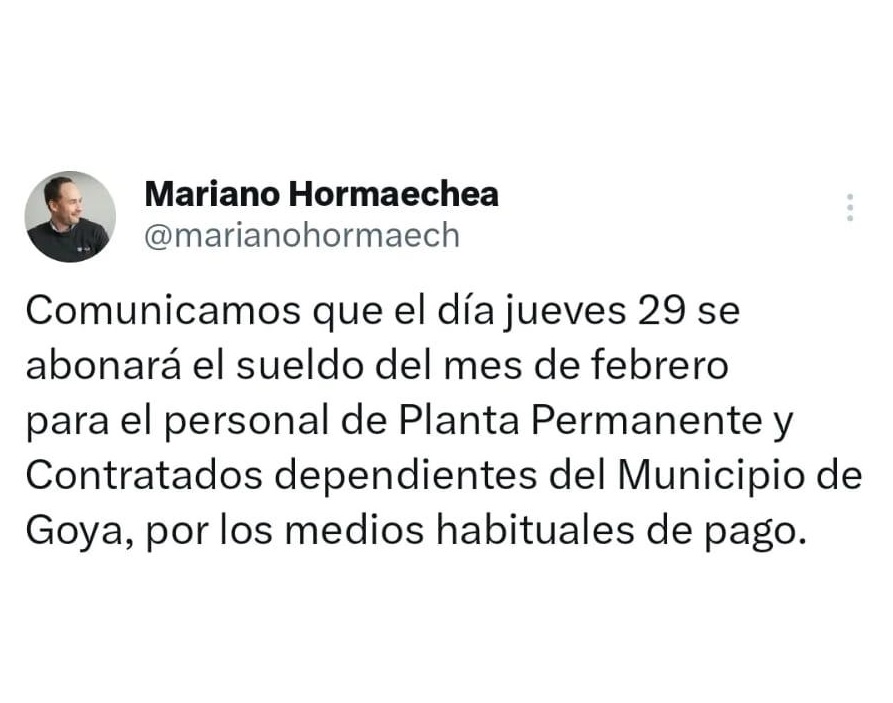 EMPLEADOS MUNICIPALES PERCIBIRÁN SU SUELDO ESTE JUEVES 29
