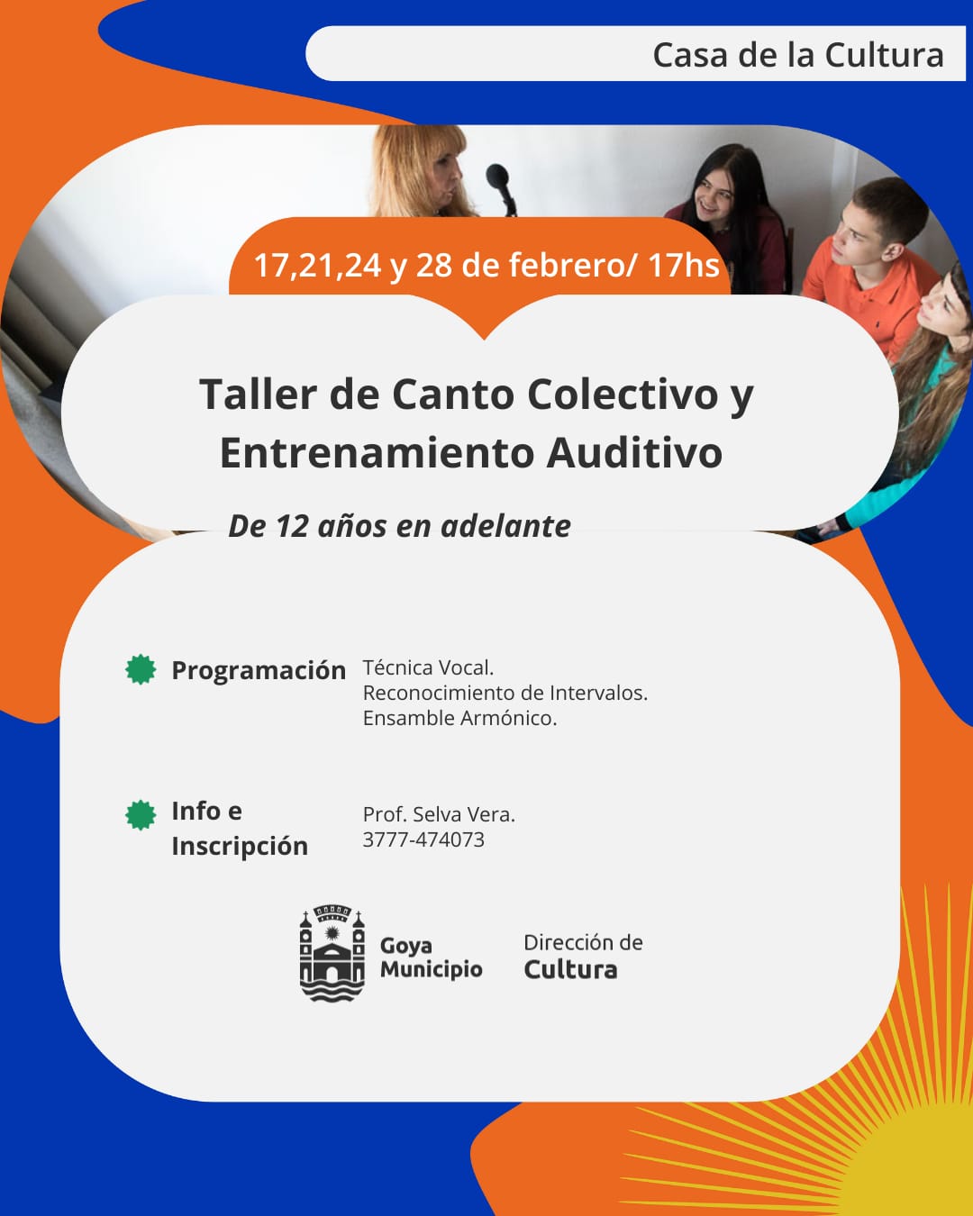 CULTURA QUE FLORECE: SE INICIA TALLER DE CANTO EN CASA DE LA CULTURA