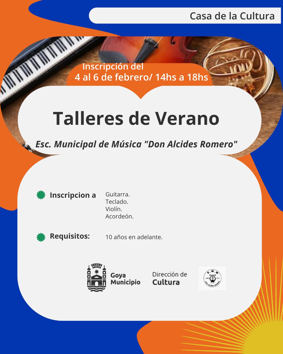 OPORTUNIDAD ARTÍSTICA PARA EL VERANO   