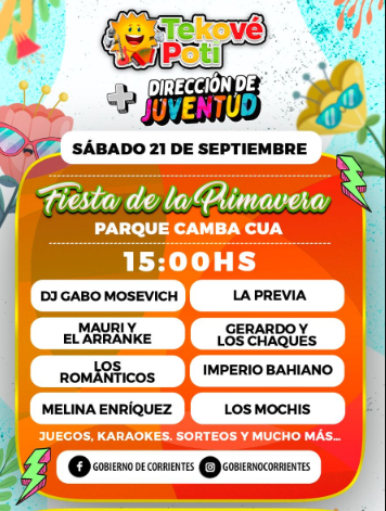 Fiesta de la Primavera en el Parque Camba Cuá