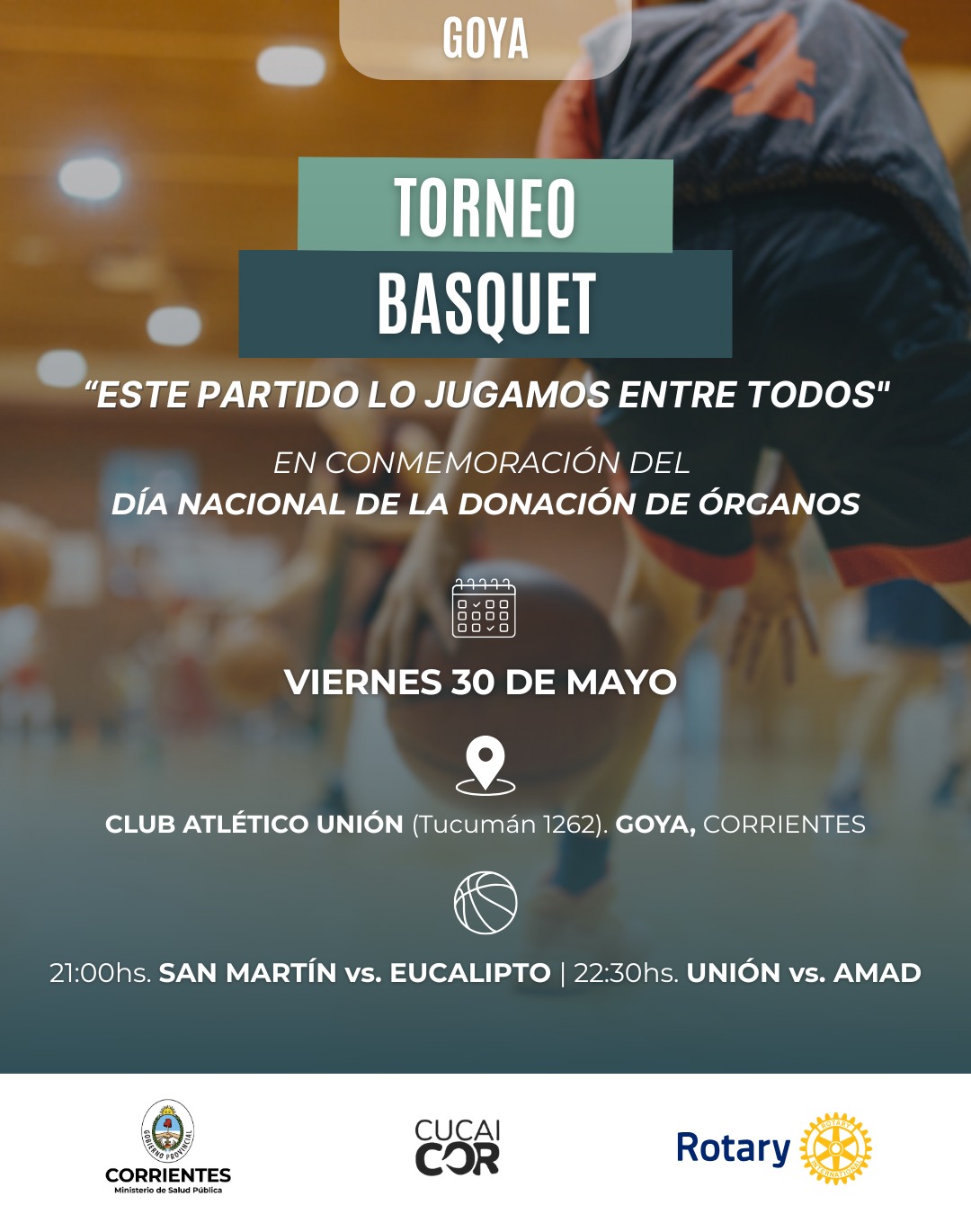 TORNEO DE BÁSQUET EN UNIÓN: “ESTE PARTIDO LO JUGAMOS ENTRE TODOS”