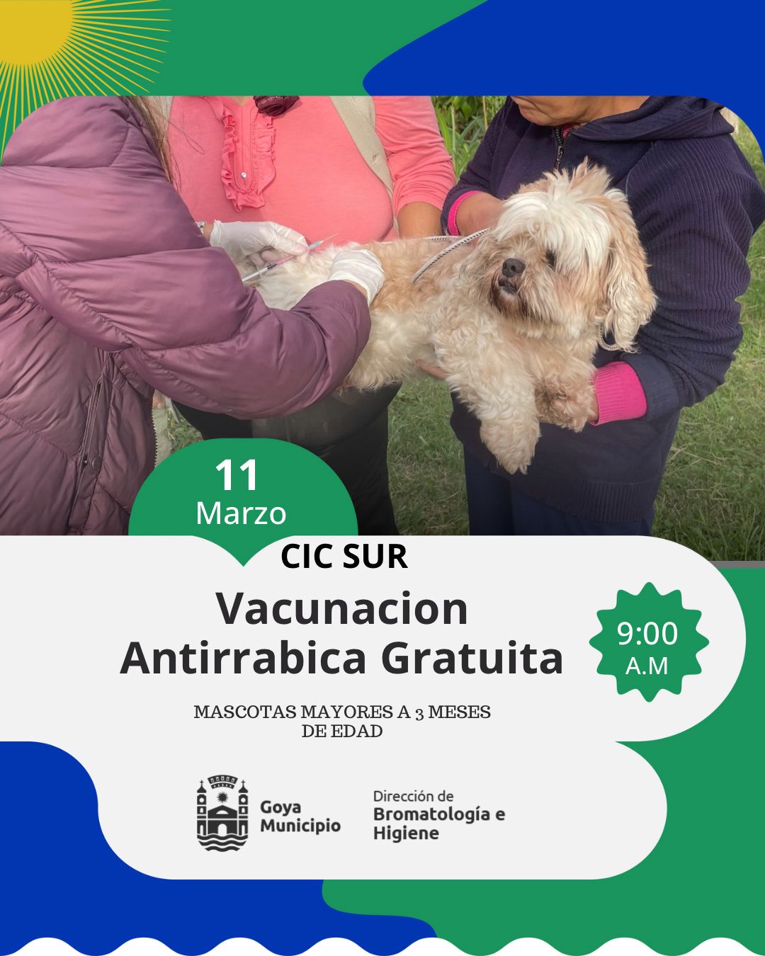 JORNADA GRATUITA DE VACUNACIÓN ANTIRRÁBICA EN EL CIC SUR