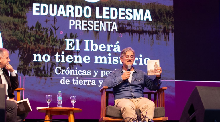 Eduardo Ledesma presentó en Goya: “El Iberá no tiene misterios: Crónicas y perfiles de tierra y agua"