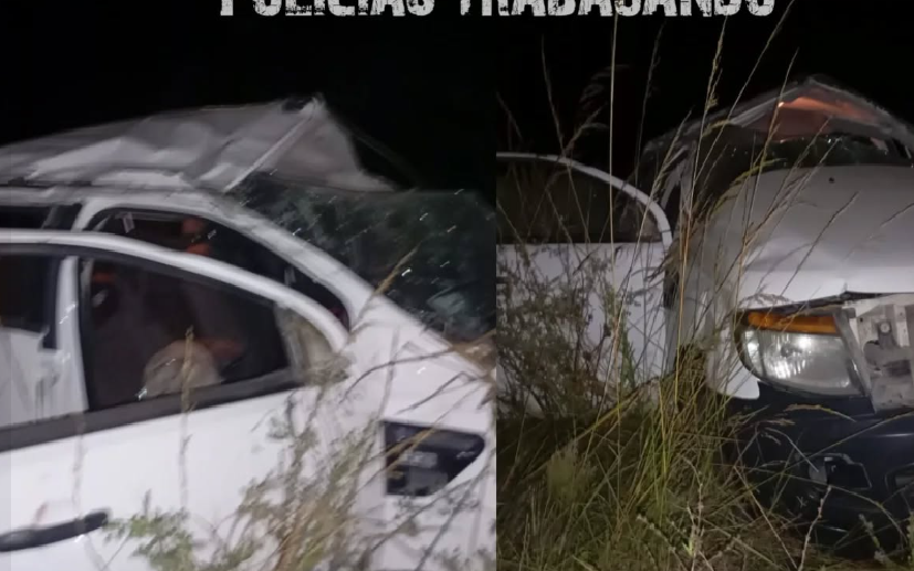 RUTA 12: LA POLICIA RURAL ASISTIÓ A DOS MUJERES TRAS UN VUELCO EN GOYA