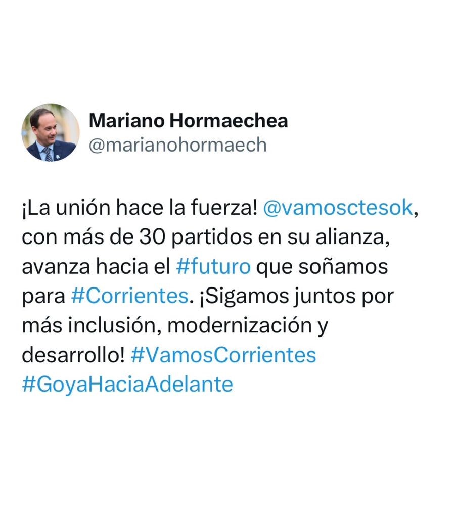 VAMOS GOYA: 25 PARTIDOS POLITICOS Y 8 AGRUPACIONES DE CARA AL 31 AGOSTO DE 2025