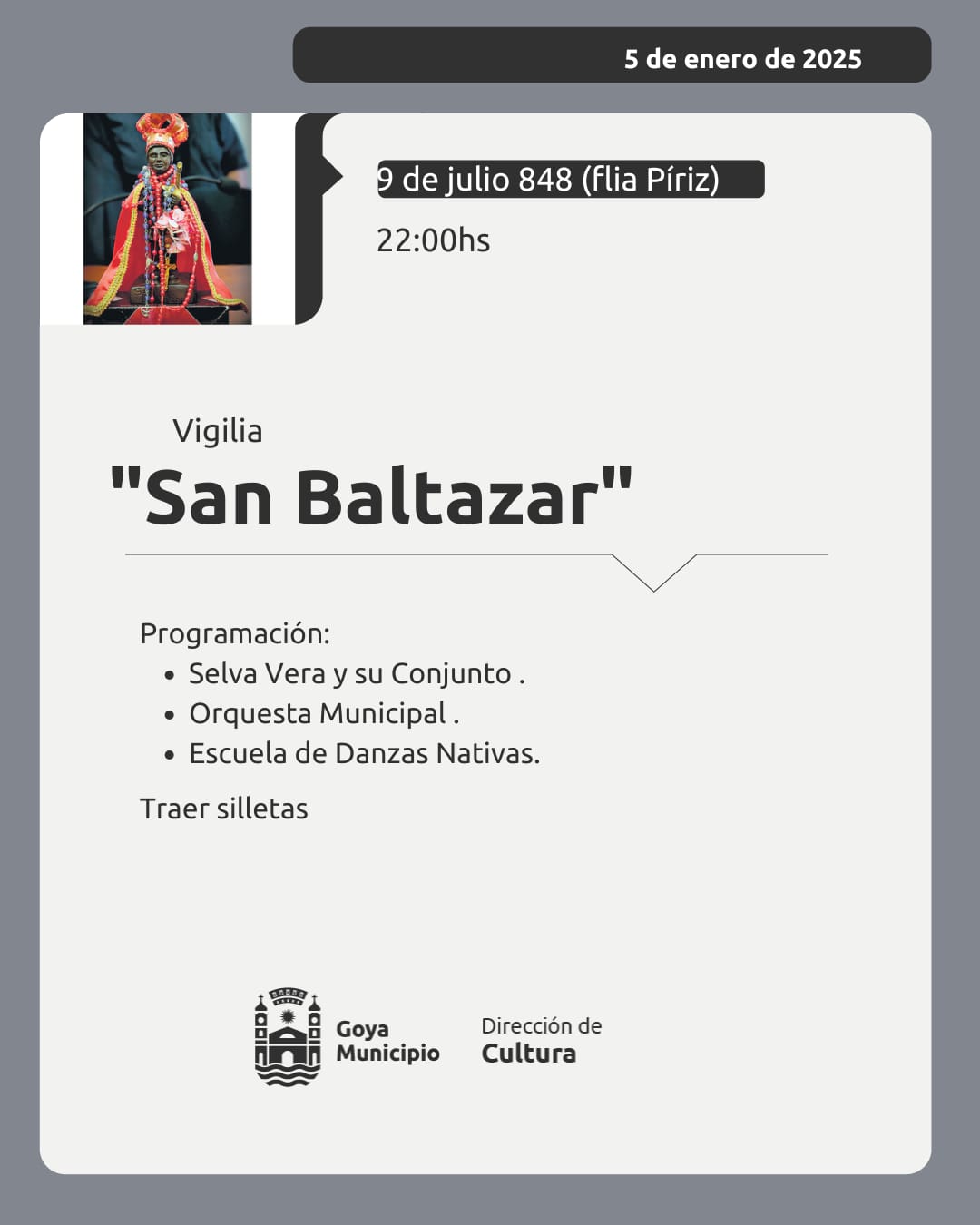 VIGILIA SAN BALTAZAR
