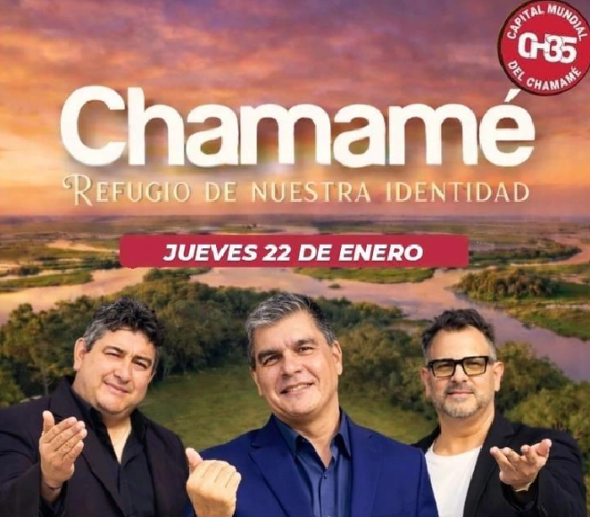 "TRES PARA EL CHAMAMÉ" DEBUTA EN LA FIESTA DEL CHAMAMÉ CON UN REPERTORIO CENTRADO EN JULIAN ZINI