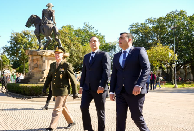 VALDÉS ENCABEZÓ EL ACTO CENTRAL POR EL 162° ANIVERSARIO DE LA REFUNDACIÓN DE SANTO TOMÉ
